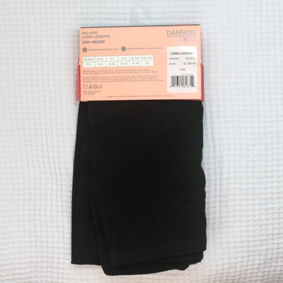NWT Danskin Now Cotton Mid-Rise Stretchy Moisture-Wicking Long Legging Small - Picture 3 of 4